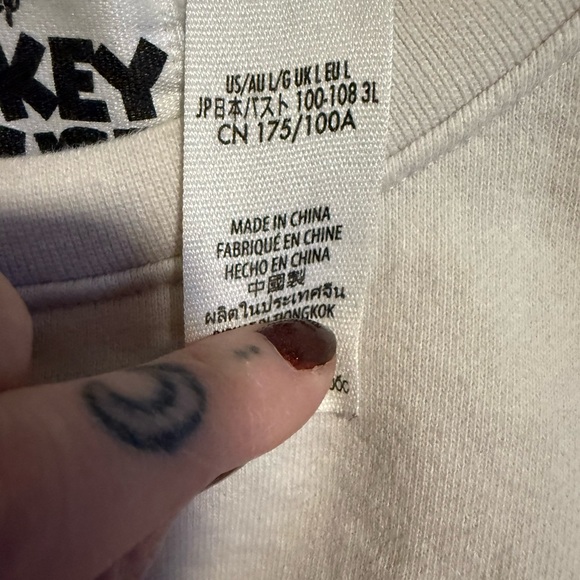 Disney Women's cropped Mickey Mouse Crewneck - Picture 3 of 5